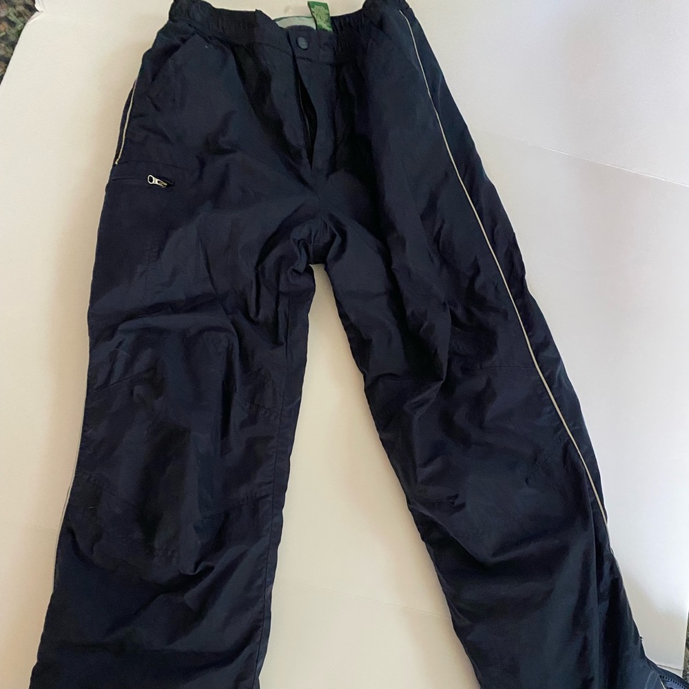 Navy Lands End snow pants